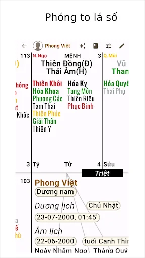 Lập Lá Số Tử Vi ডাউনলোড করুন – রাশিফল ও জ্যোতিষশাস্ত্রের সেরা অ্যাপ - Screenshot 29