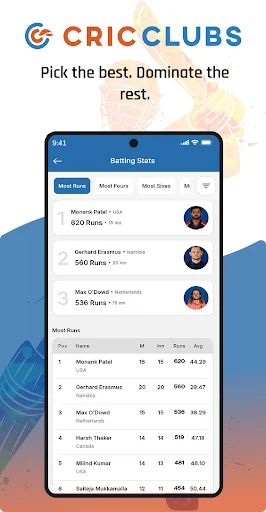 CricClubs Mobile ডাউনলোড করুন – সেরা ক্রিকেট স্কোরিং অ্যাপ - Screenshot 7