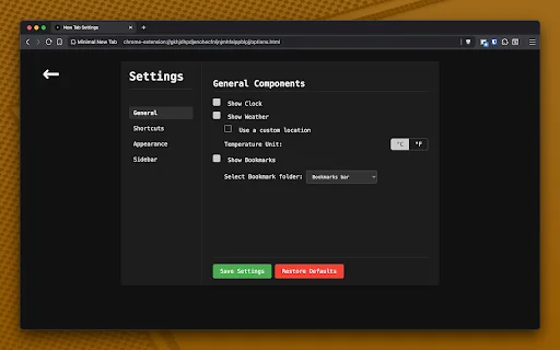 Minimal New Tab ডাউনলোড করুন – ক্লিন ও কাস্টমাইজযোগ্য ব্রাউজার - Screenshot 4