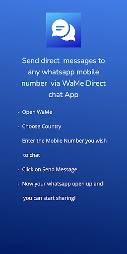 wame-Direct Chat ডাউনলোড করুন – কন্টাক্ট সেভ না করেই মেসেজ পাঠান - Screenshot 2