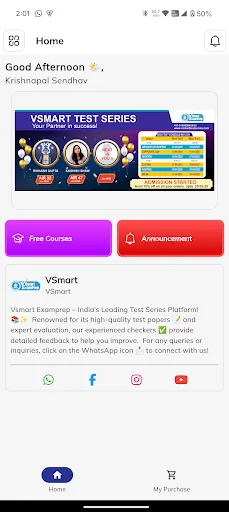 Vsmart Examprep ডাউনলোড করুন – সেরা শিক্ষা ব্যবস্থাপনা অ্যাপ - Screenshot 4