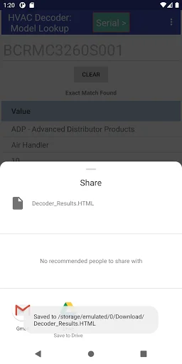 HVAC Decoder ডাউনলোড করুন – HVAC মডেল ও সিরিয়াল নম্বর ডিকোড করুন - Screenshot 5
