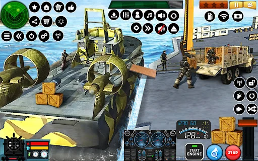 US Army Hovercraft Simulator ডাউনলোড করুন – সেরা মিলিটারী গেম - Screenshot 19