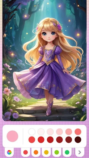 Princess Coloring Fairy Land ডাউনলোড করুন – জাদুকরী কালারিং গেম - Screenshot 1