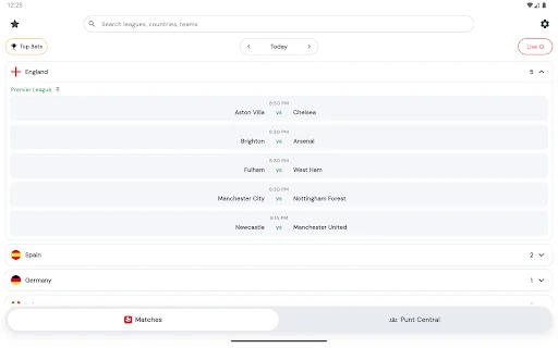 Puntsville: Live Scores & Tips ডাউনলোড করুন – ফুটবল আপডেট ও প্রেডিকশন - Screenshot 9