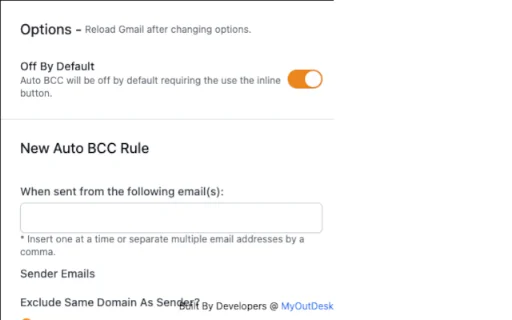 Gmail Auto BCC ডাউনলোড করুন – Gmail অটো CC ও BCC টুল - Screenshot 1