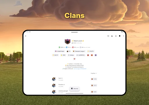 War Report for Clash of Clans ডাউনলোড করুন – সেরা CoC ট্র্যাকার - Screenshot 17