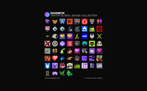 Stream Database ডাউনলোড করুন – Twitch গ্লোবাল ব্যাজ ট্র্যাকার - Screenshot 2