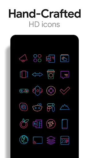 Lines Chroma Icon Pack ডাউনলোড করুন – রঙিন আইকন ও উইজেট - Screenshot 3