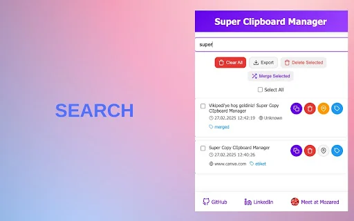 Super Clipboard Manager ডাউনলোড করুন – কপি পেস্ট হিস্ট্রি ও প্রোডাক্টিভিটি টুল - Screenshot 2