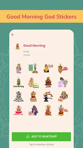 Hindu God Stickers WAStickerApps – সেরা ভক্তিপূর্ণ স্টিকার ডাউনলোড করুন - Screenshot 12