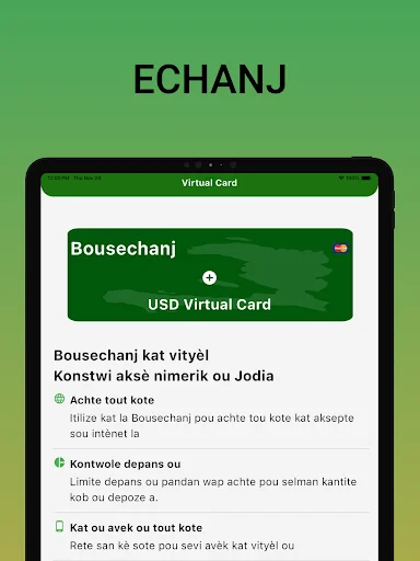 Bous Echanj ডাউনলোড করুন – সেরা ভার্চুয়াল কার্ড সমাধান - Screenshot 10