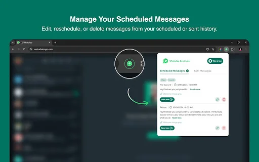 WhatsApp-এর জন্য Send Later ডাউনলোড করুন – সেরা মেসেজ শিডিউলার - Screenshot 5