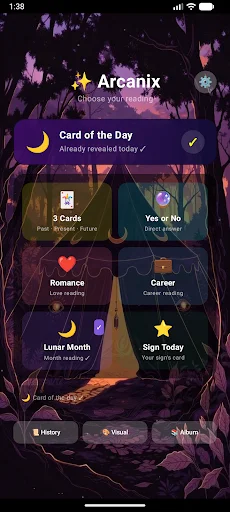 Arcanix – Tarot Reading ডাউনলোড করুন – দৈনিক রাশিফল ও ভাগ্য গণনা - Screenshot 1
