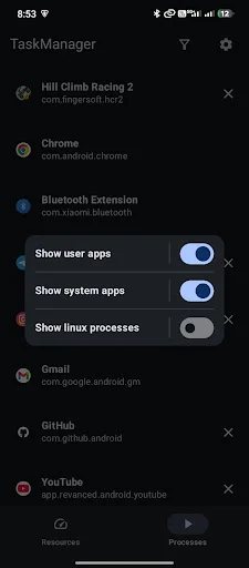TaskManager – Shizuku/Root সর্বশেষ সংস্করণ বিনামূল্যে ডাউনলোড করুন - Screenshot 4