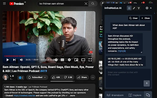 InfraNodus AI: YouTube এবং ChatGPT-এর জন্য সেরা নলেজ গ্রাফ টুল - Screenshot 3