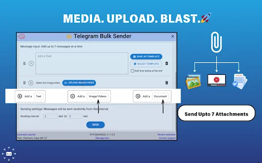 Telegram Bulk Sender ডাউনলোড করুন – সেরা মার্কেটিং টুল - Screenshot 4
