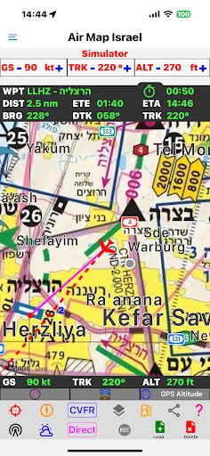 Air Map Israel: Essential Navigation for Visual Flight – Download Now - Screenshot 1