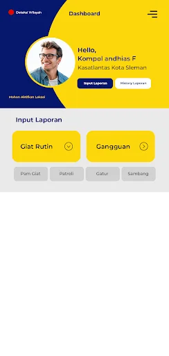 Sistem Pelaporan Polres Sleman ডাউনলোড করুন – নিরাপত্তা তথ্য অ্যাপ - Screenshot 1