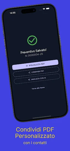 Preventivi Smart con AI ডাউনলোড করুন – পেশাদার PDF তৈরি করুন - Screenshot 4
