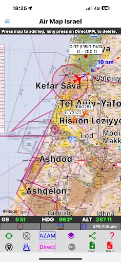 Air Map Israel: Essential Navigation for Visual Flight – Download Now - Screenshot 5