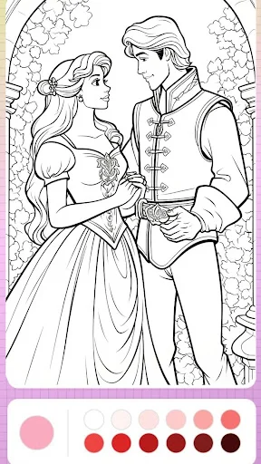 Princess Coloring Fairy Land ডাউনলোড করুন – জাদুকরী কালারিং গেম - Screenshot 7