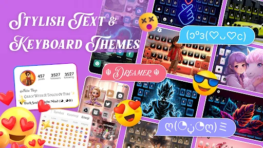 Stylish Text & Keyboard Themes ডাউনলোড করুন – স্টাইলিশ ফন্ট ও থিম - Screenshot 1