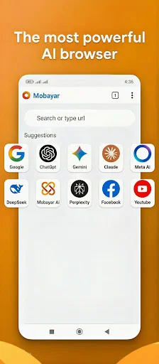 Mobayar (Browser with Ai) ডাউনলোড করুন – দ্রুত ও নিরাপদ ব্রাউজিং - Screenshot 1