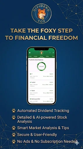 Dividend-Fox ডাউনলোড করুন: আপনার স্টক পোর্টফোলিও ট্র্যাক করুন - Screenshot 8