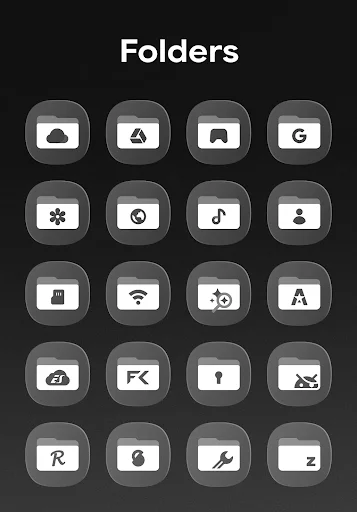 OneGlass 8 – Icon Pack ডাউনলোড করুন – আধুনিক ও মিনিমালিস্ট স্টাইল - Screenshot 5