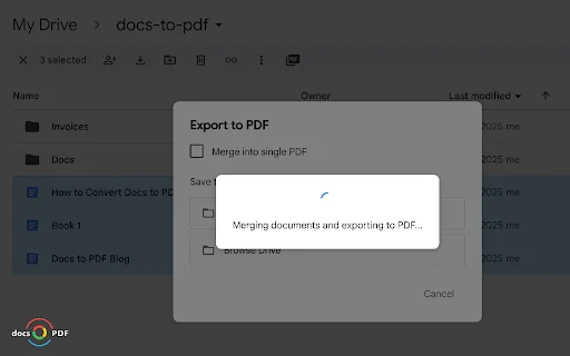 Docs to PDF ডাউনলোড করুন – Google Docs ও Word ফাইল PDF-এ রূপান্তর করুন - Screenshot 3