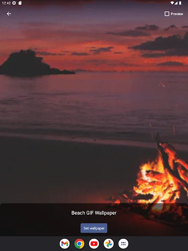 Beach GIF Wallpaper ডাউনলোড করুন – সমুদ্রের ঢেউয়ের লাইভ ওয়ালপেপার - Screenshot 10