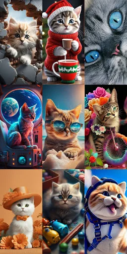Cute Cat Wallpapers ডাউনলোড করুন – সেরা কিউট বিড়ালের ওয়ালপেপার - Screenshot 1