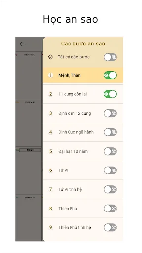 Lập Lá Số Tử Vi ডাউনলোড করুন – রাশিফল ও জ্যোতিষশাস্ত্রের সেরা অ্যাপ - Screenshot 19