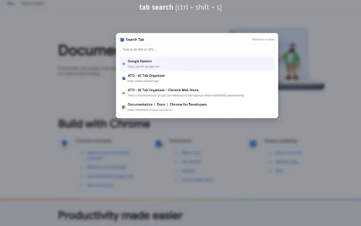 ATO – AI Tab Organizer ডাউনলোড করুন: ব্রাউজার ট্যাব গুছিয়ে নিন - Screenshot 3