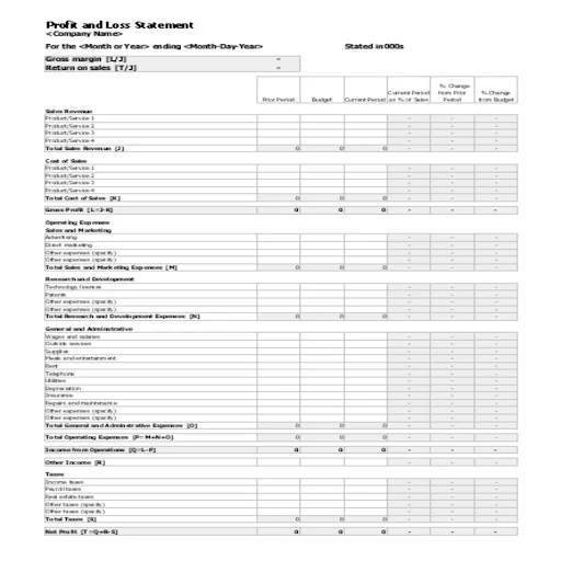 Financial Statement Templates ডাউনলোড করুন – পেশাদার আর্থিক হিসাবের সমাধান - Screenshot 20