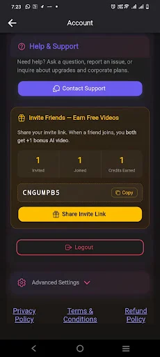 ClipNova AI ডাউনলোড করুন – সেরা ফ্রি এআই ভিডিও মেকার ও অটো-পাবলিশ - Screenshot 7