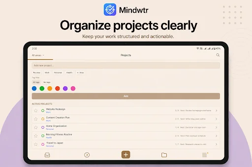 Mindwtr ডাউনলোড করুন – সেরা লোকাল-ফার্স্ট GTD টাস্ক ম্যানেজার - Screenshot 11