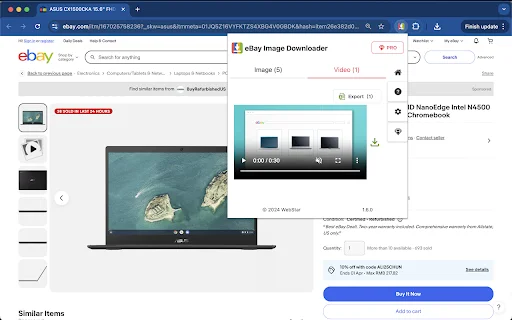eBay Image Downloader – ইবে থেকে ছবি ও ভিডিও ডাউনলোড করুন - Screenshot 3