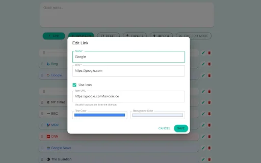 Awesome New Tab ডাউনলোড করুন – আপনার ব্রাউজারকে কাস্টমাইজ করুন - Screenshot 3