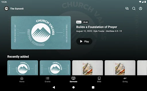The Summit Church NWA অ্যাপ ডাউনলোড করুন – আধ্যাত্মিক উন্নতির জন্য সেরা মাধ্যম - Screenshot 6
