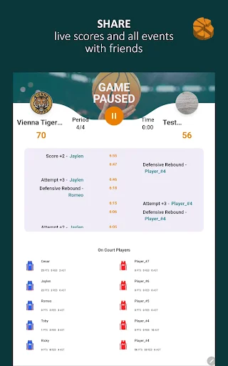 Statastic Basketball Tracker ডাউনলোড করুন – সেরা বাস্কেটবল স্ট্যাটস অ্যাপ - Screenshot 19