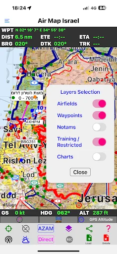 Air Map Israel: Essential Navigation for Visual Flight – Download Now - Screenshot 2