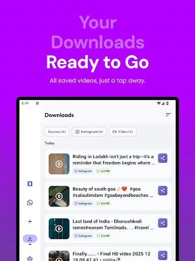 Reels Downloader ডাউনলোড করুন – দ্রুত এবং সহজ ভিডিও সেভার - Screenshot 19