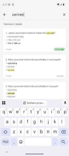 Testy pro rybáře ডাউনলোড করুন – ফিশিং লাইসেন্স পরীক্ষার প্রস্তুতি - Screenshot 4