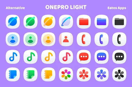 OneLight 8 – Icon Pack ডাউনলোড করুন – সেরা স্টাইলিশ আইকন প্যাক - Screenshot 3