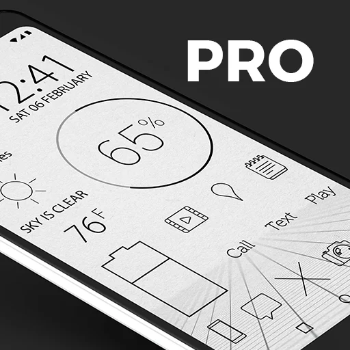 Lines Dark Pro ডাউনলোড করুন – সেরা মিনিমালিস্ট আইকন প্যাক