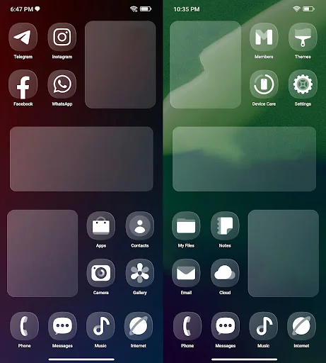 OneGlass 8 – Icon Pack ডাউনলোড করুন – আধুনিক ও মিনিমালিস্ট স্টাইল - Screenshot 14