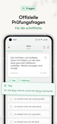 Waidwissen – Jagdschein App ডাউনলোড করুন – ৯৫.৩% সাফল্যের নিশ্চয়তা - Screenshot 2