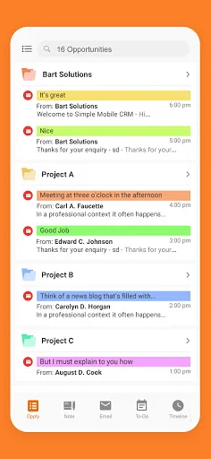 Simple Mobile CRM ডাউনলোড করুন – জিমেইল ও কন্টাক্ট ম্যানেজমেন্ট - Screenshot 6